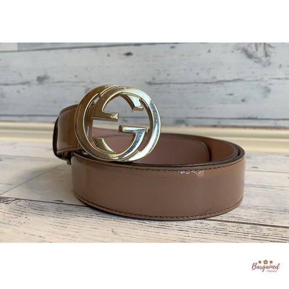 Authentic GUCCI Calfskin Interlocking G Belt 85/34 - Picture 2 of 13